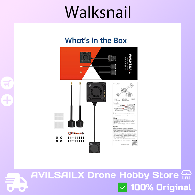 Walksnail Avatar Gt Kit 2W Vtx - Комплект Walksnail Avatar GT FPV: цифровая
