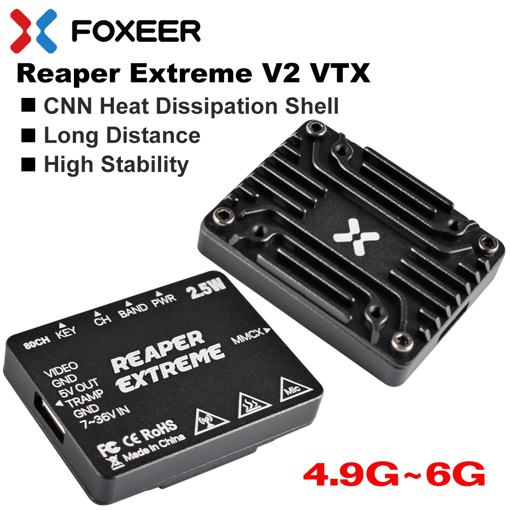 Foxeer Reaper Extreme 2.5W Vtx - Видеопередатчик Foxeer 4.9-6G Reaper Extreme V2